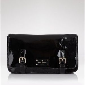 Kate Spade Black Patent Leather Clutch